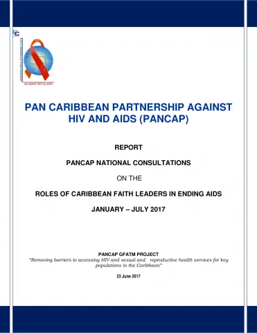Cover of PANCAP report on consultations with Caribbean faith leaders on ending AIDS.