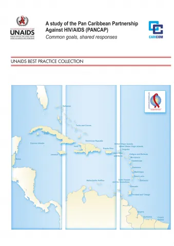 Cover of UNAIDS Best Practice study on the Pan Caribbean Partnership Against HIV/AIDS (PANCAP).