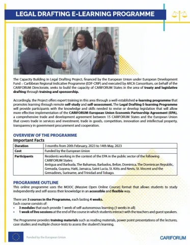 Legal Drafting - CARIFORUM